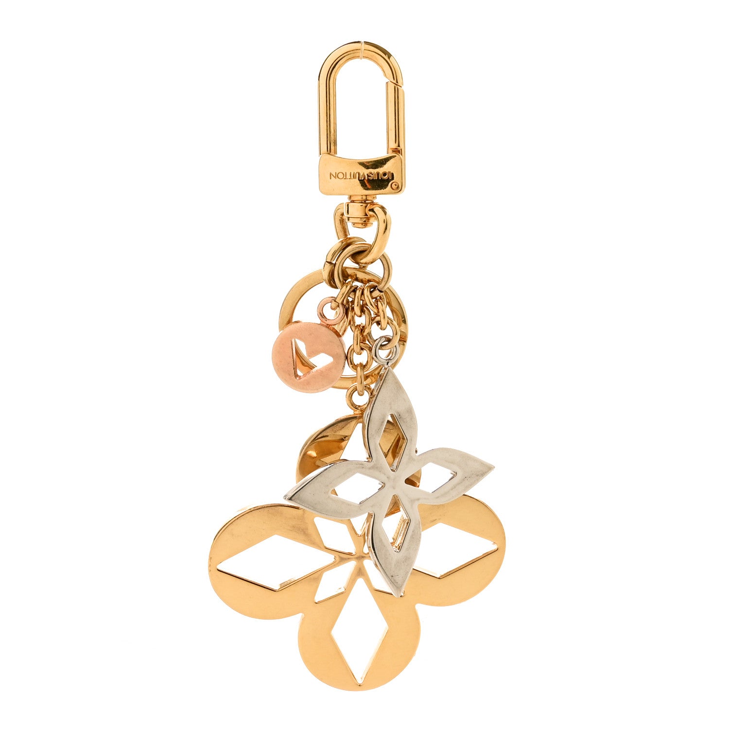 Louis Vuitton Malletage Blossom Bag Charm Key Holder 1 of 5