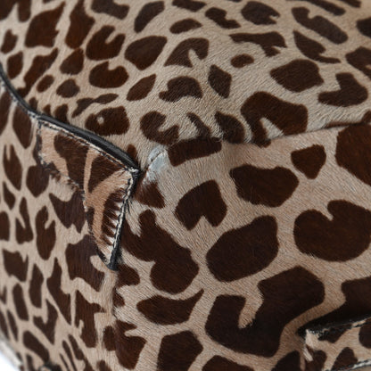 Prada Calf Hair Giraffe Print Tote Sabbia Moro 6 of 15