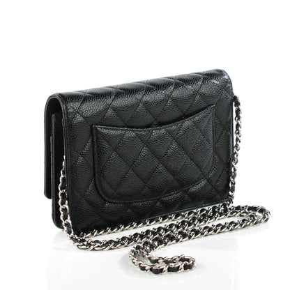 Chanel Caviar Quilted Wallet On Chain WOC Black 3 of 8