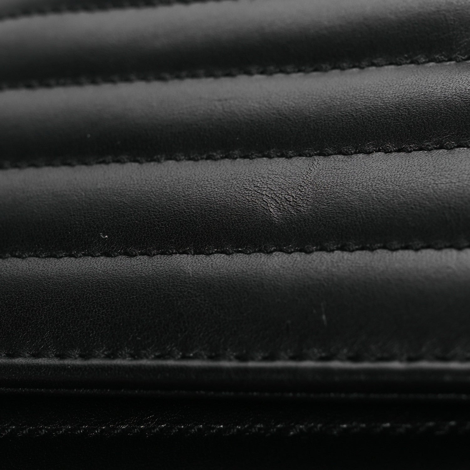 Saint Laurent Smooth Calfskin Matelasse Chevron Large Monogram Satchel Black 22 of 23