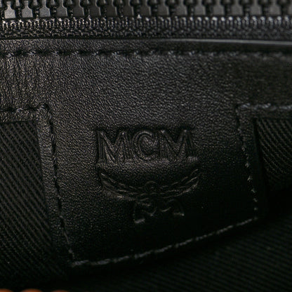 MCM Visetos Camera Crossbody Bag Black Cognac 5 of 8