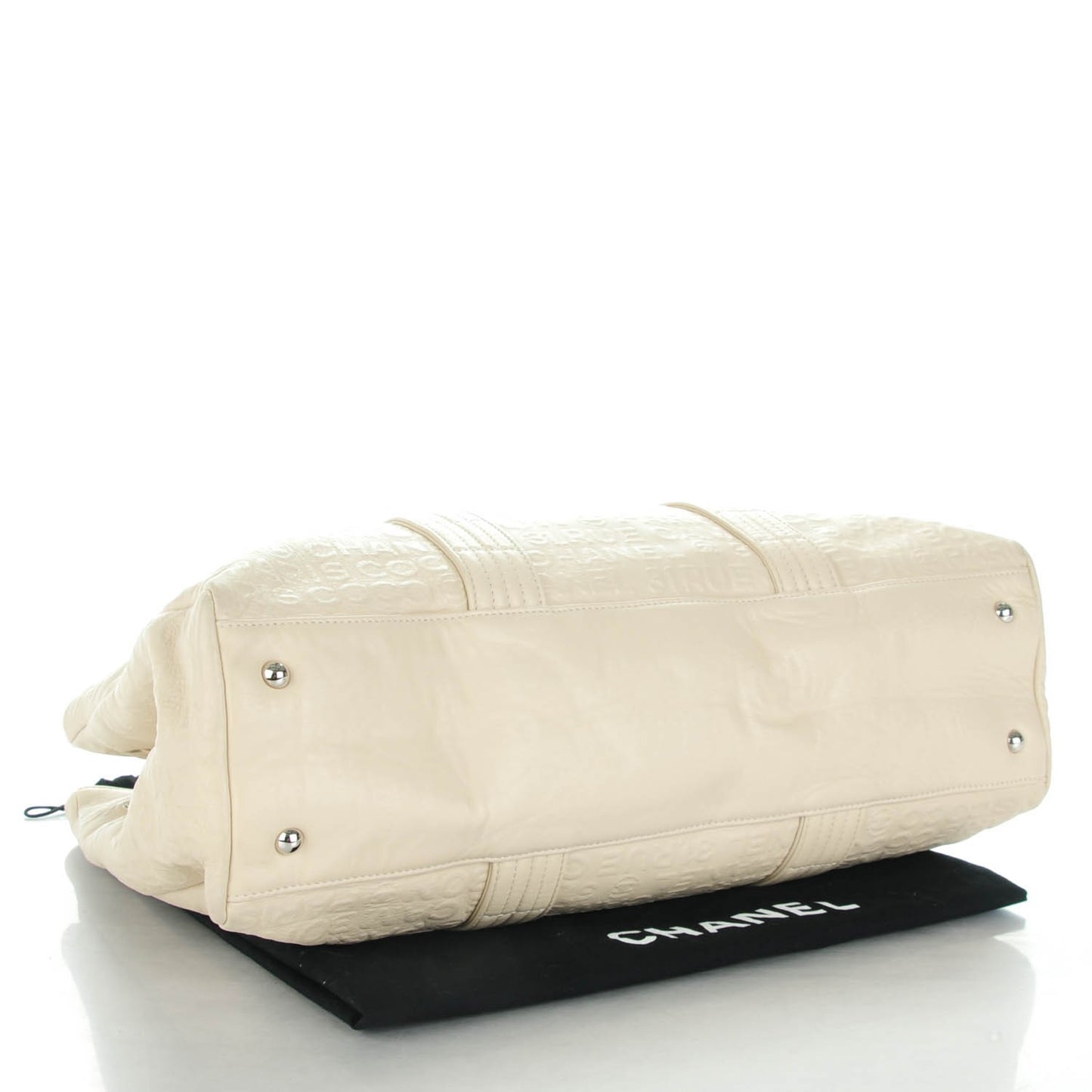 Calfskin Unlimited Shopping Tote White