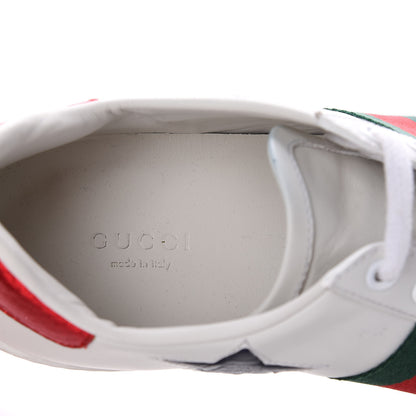 Gucci Calfskin Ayers Web Star Embroidered Womens Ace Sneakers 37.5 White Multi 7 of 9