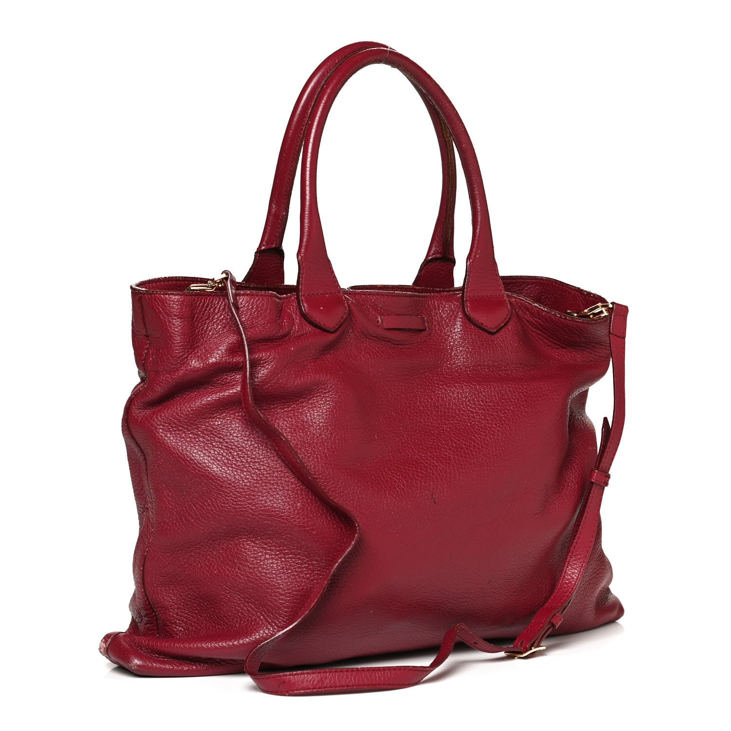 Burberry Prorsum Deerskin Tote Red 3 of 17