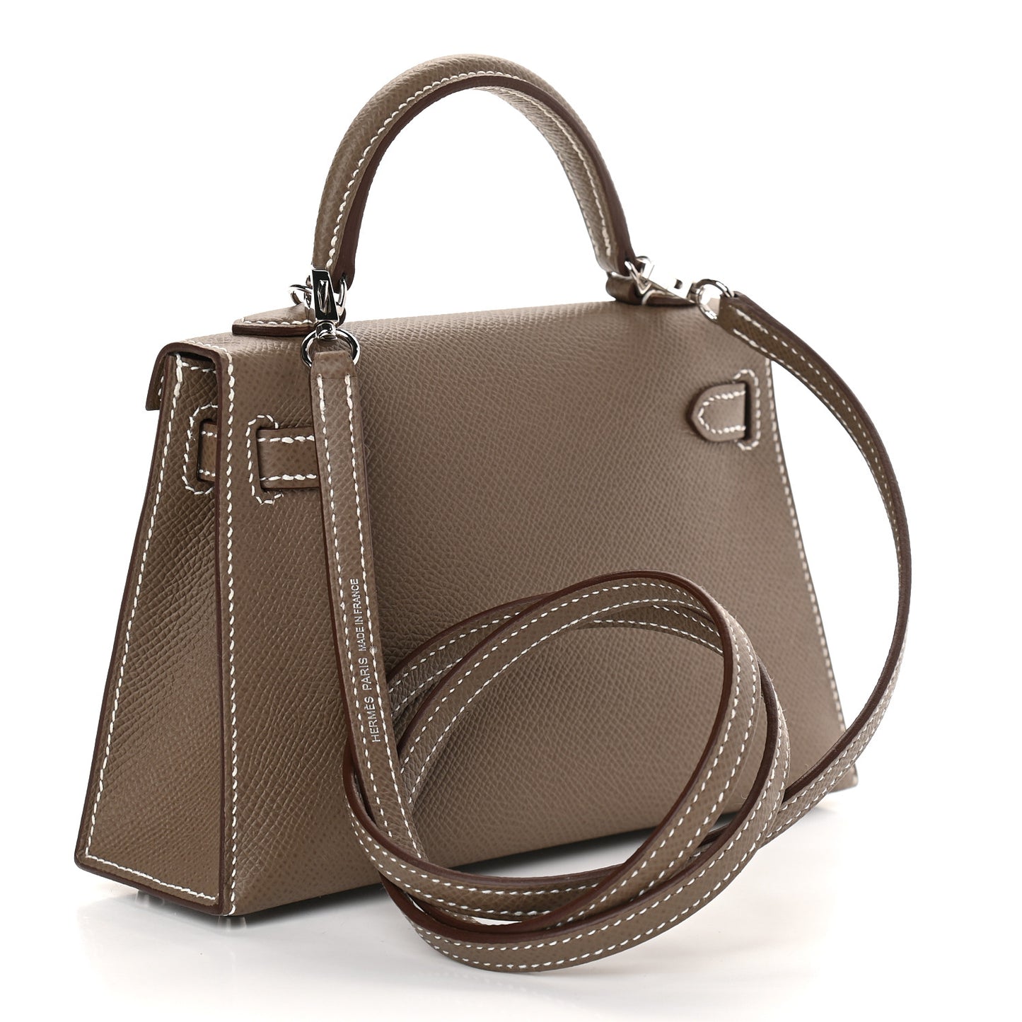 Epsom Mini Kelly Sellier 20 Etoupe