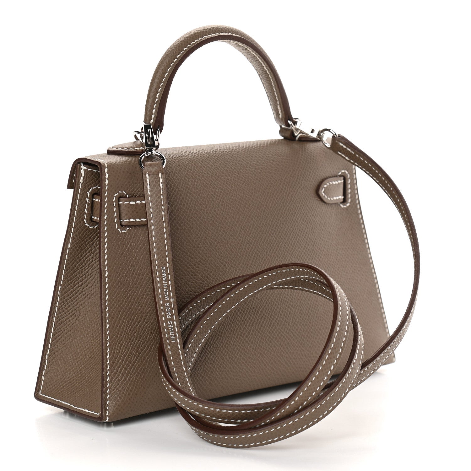 Hermes Epsom Mini Kelly Sellier 20 Etoupe 3 of 9