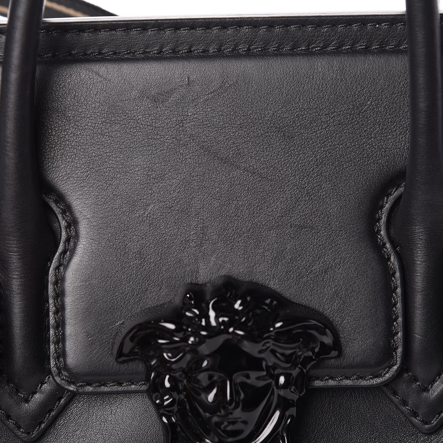 Versace Calfskin Medium Palazzo Empire Bag Black 12 of 14