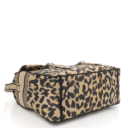 Christian Dior Canvas Mizza Embroidered Leopard Medium Diorcamp Messenger Beige 4 of 10