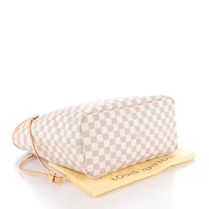 Louis Vuitton Damier Azur Neo Neverfull MM Rose Ballerine 5 of 10
