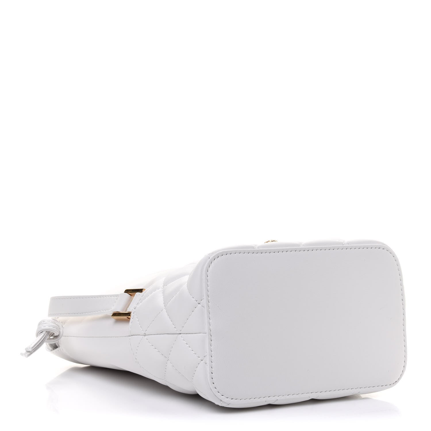 Versace Nappa Quilted Medusa Bucket Bag White 4 of 12