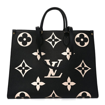 Louis Vuitton Empreinte Monogram Giant Onthego GM Black Beige 2 of 16