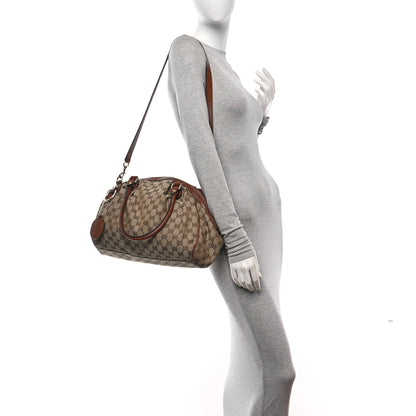 Gucci Monogram Medium Sukey Boston Brown 3 of 10