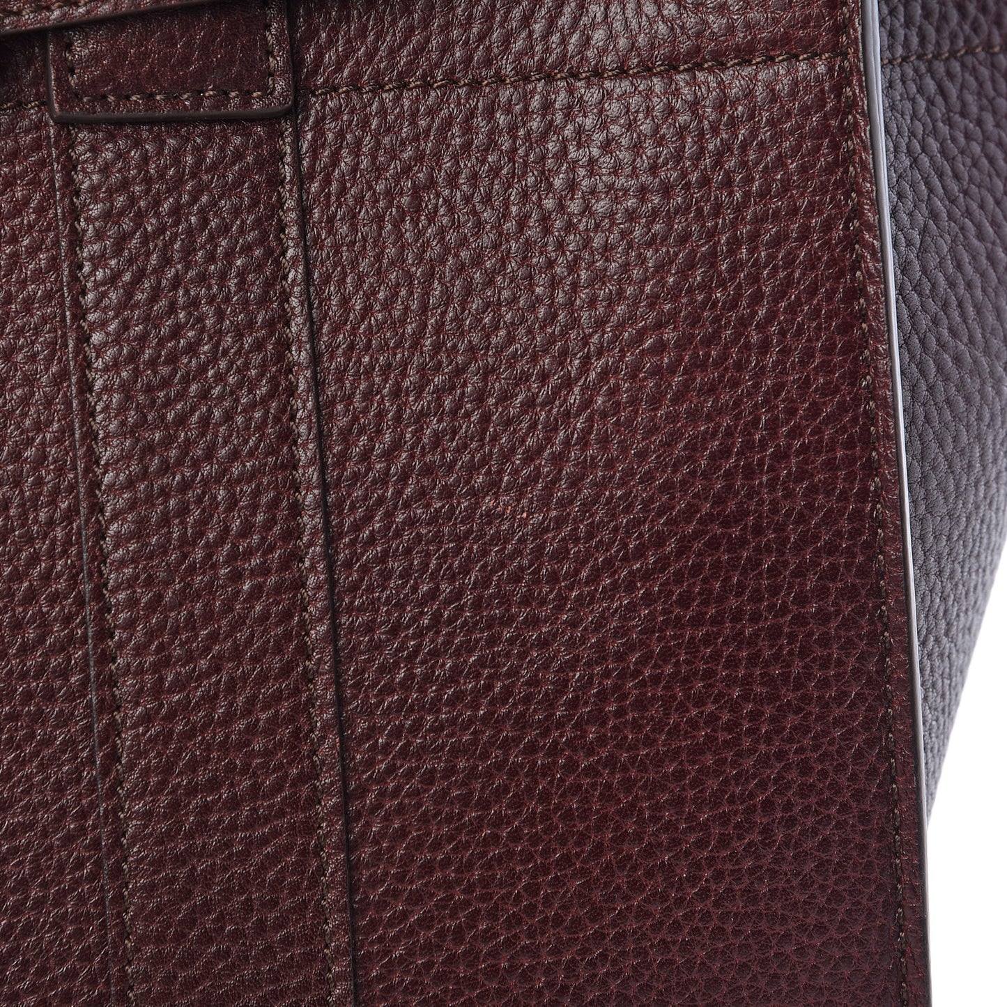 Grain Vegetable Tanned Calfskin Zipped Bayswater Oxblood