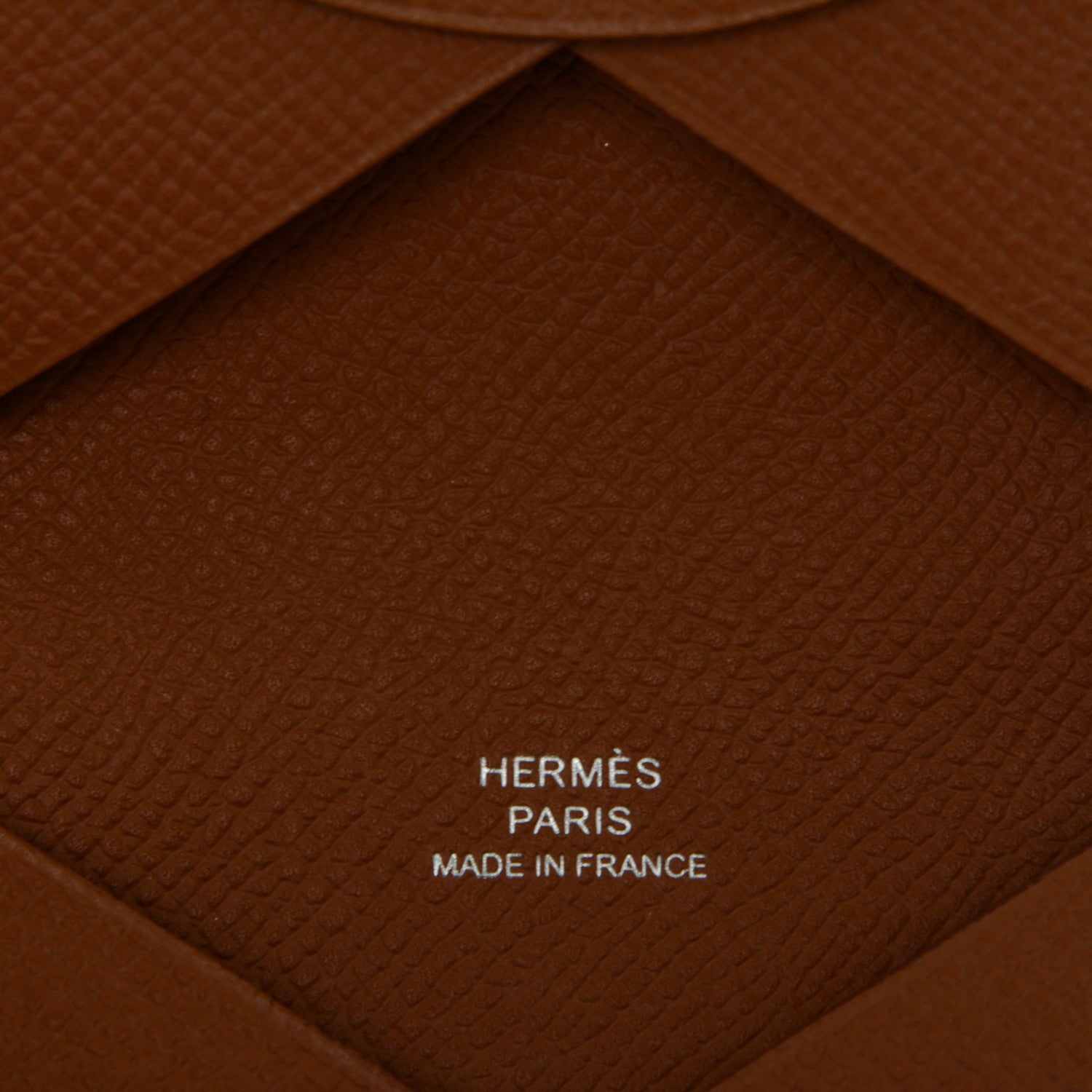Hermes Epsom Calvi Card Case Gold 5 of 6