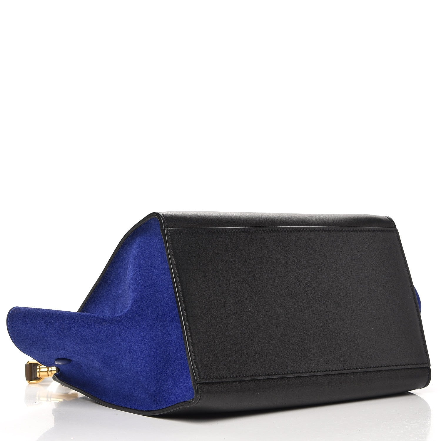 Celine Smooth Calfskin Suede Small Tri-Color Trapeze Indigo 5 of 9