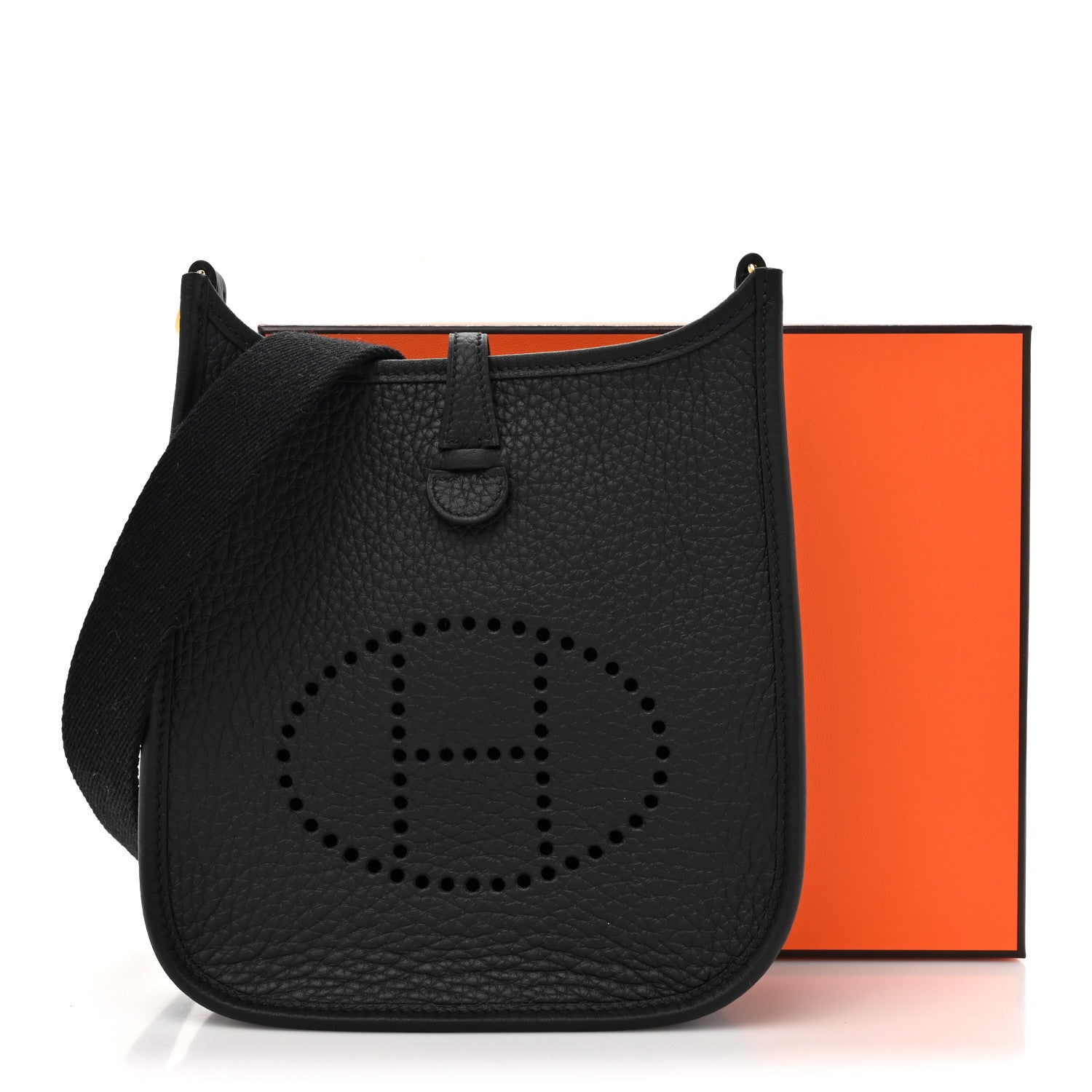 Hermes Taurillon Clemence Evelyne TPM Black 11 of 11