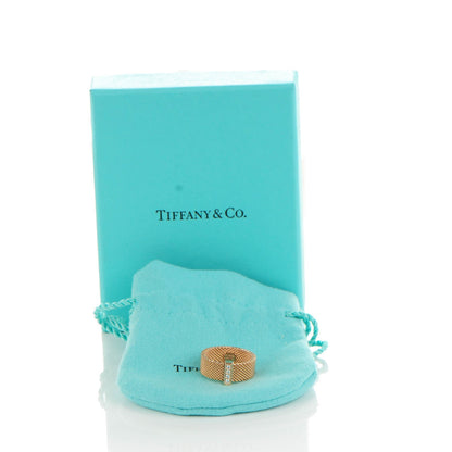 Tiffany 18K Rose Gold 4 Diamond Somerset Ring 5.5 5 of 5