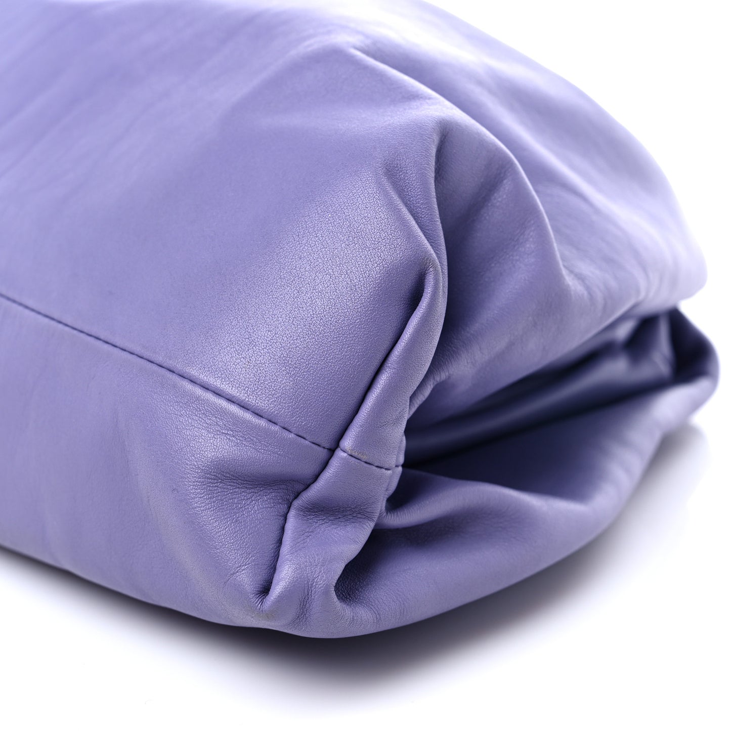 Smooth Butter Calf The Pouch Oversized Clutch Lavender