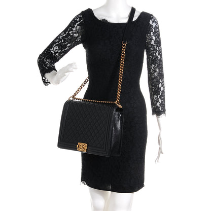 Chanel Caviar Quilted Large Boy Flap Black 2 of 7