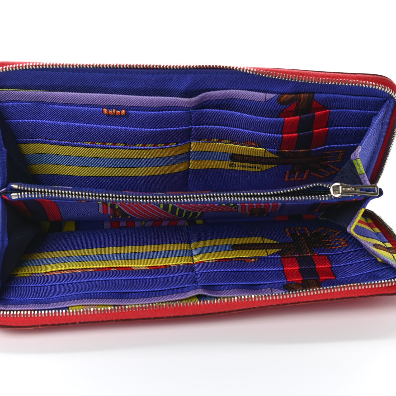 Hermes Epsom Silk'In Wallet Rouge Tomate 5 of 9