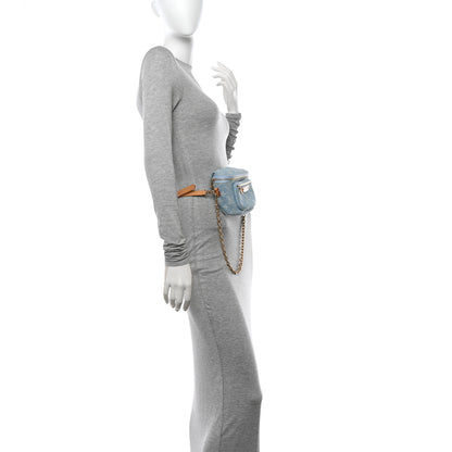 Louis Vuitton Monogram Denim Mini Bumbag Sky Blue 2 of 10