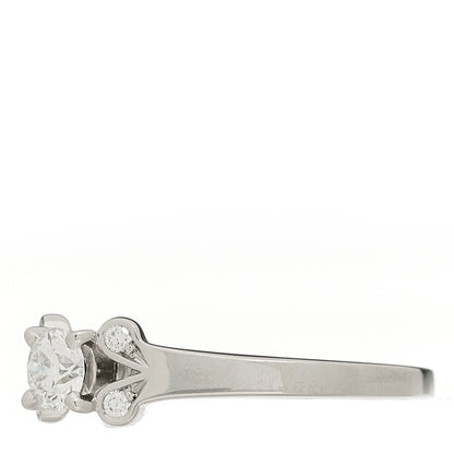 Cartier Platinum Diamond .23ct Ballerine Solitaire Engagement Ring 49 5 3 of 5
