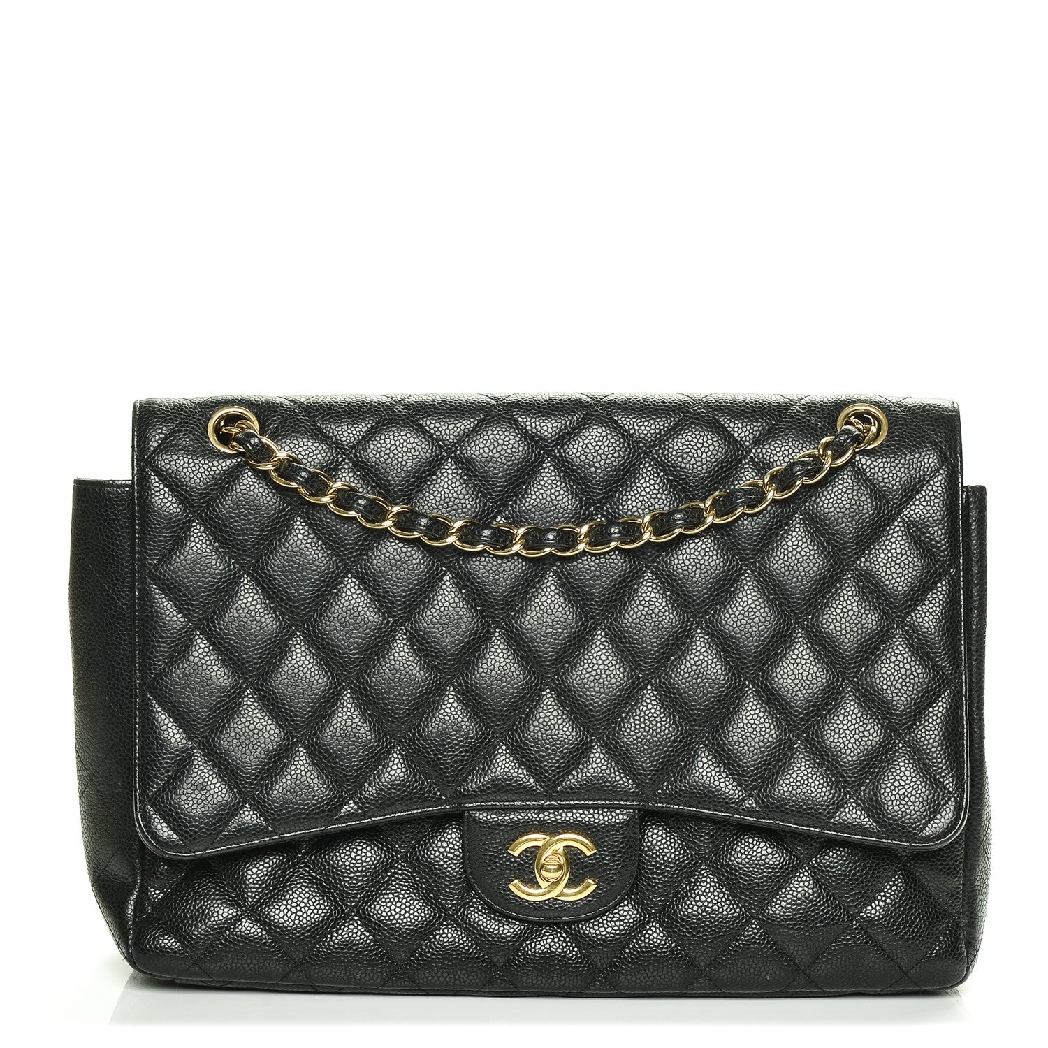 Chanel Caviar Quilted Maxi Single Flap Black 1 of 6
