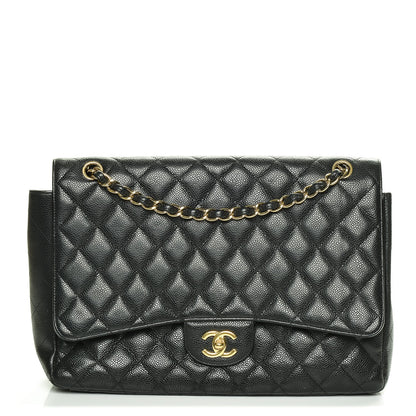 Chanel Caviar Quilted Maxi Single Flap Black 1 of 6