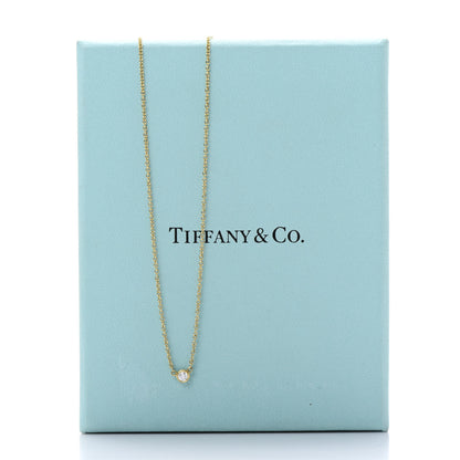 Tiffany 18K Yellow Gold Diamond .05ct Elsa Peretti Diamonds by the Yard Pendant Necklace 6 of 6
