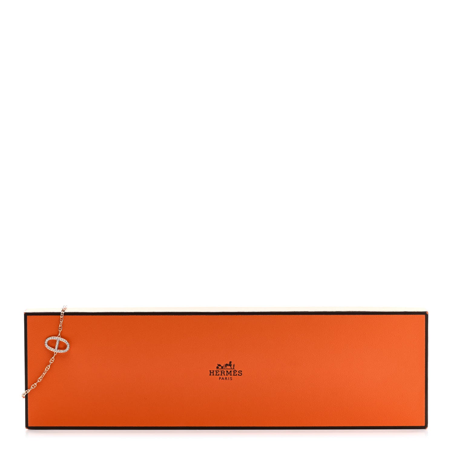 Hermes 18K Rose Gold Diamond Chaine D'Ancre Contour Bracelet SH 6 of 6