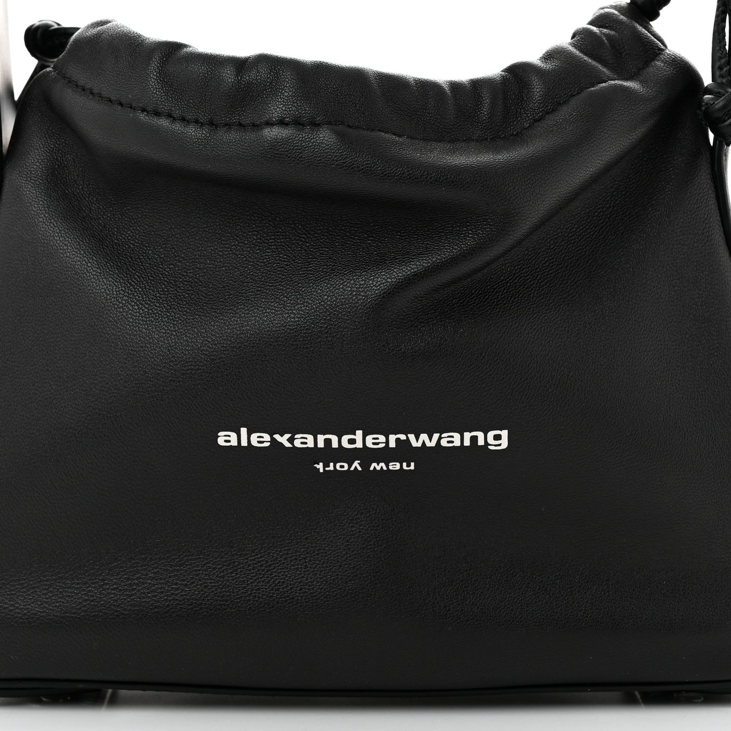 Lambskin Nylon Small Ryan Bag Black