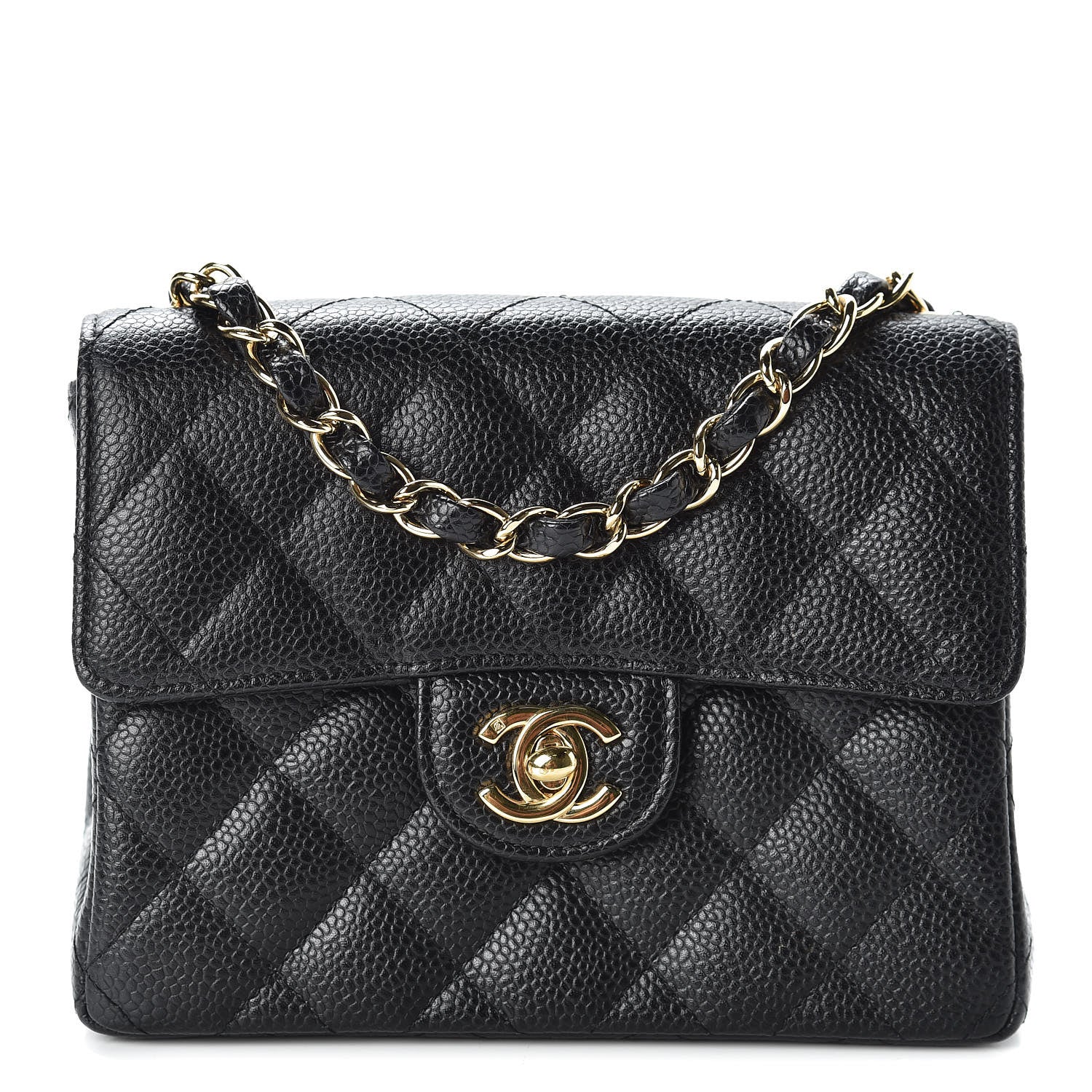 Chanel Caviar Quilted Mini Square Flap Black 1 of 9