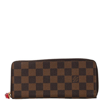 Louis Vuitton Damier Ebene Clemence Wallet Cherry 1 of 12
