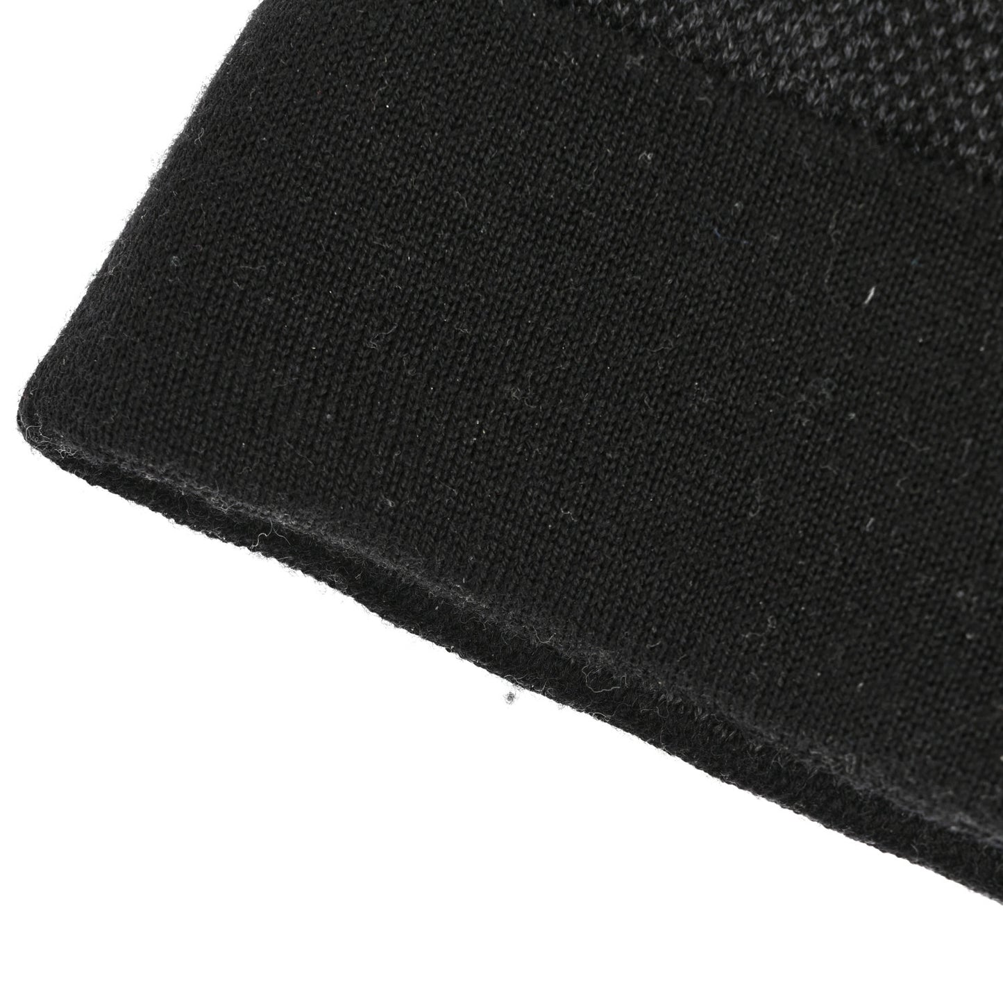 Wool Bonnet Petit Damier Graphite Beanie Hat Black Grey