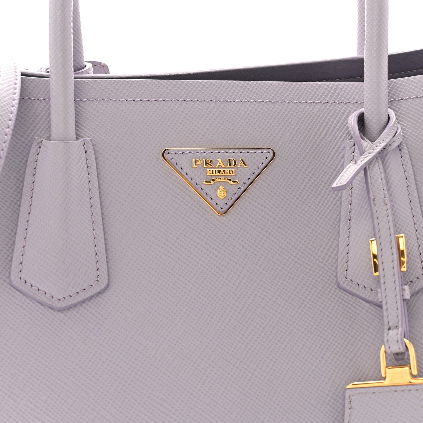 Saffiano Cuir Small Double Bag Glicine