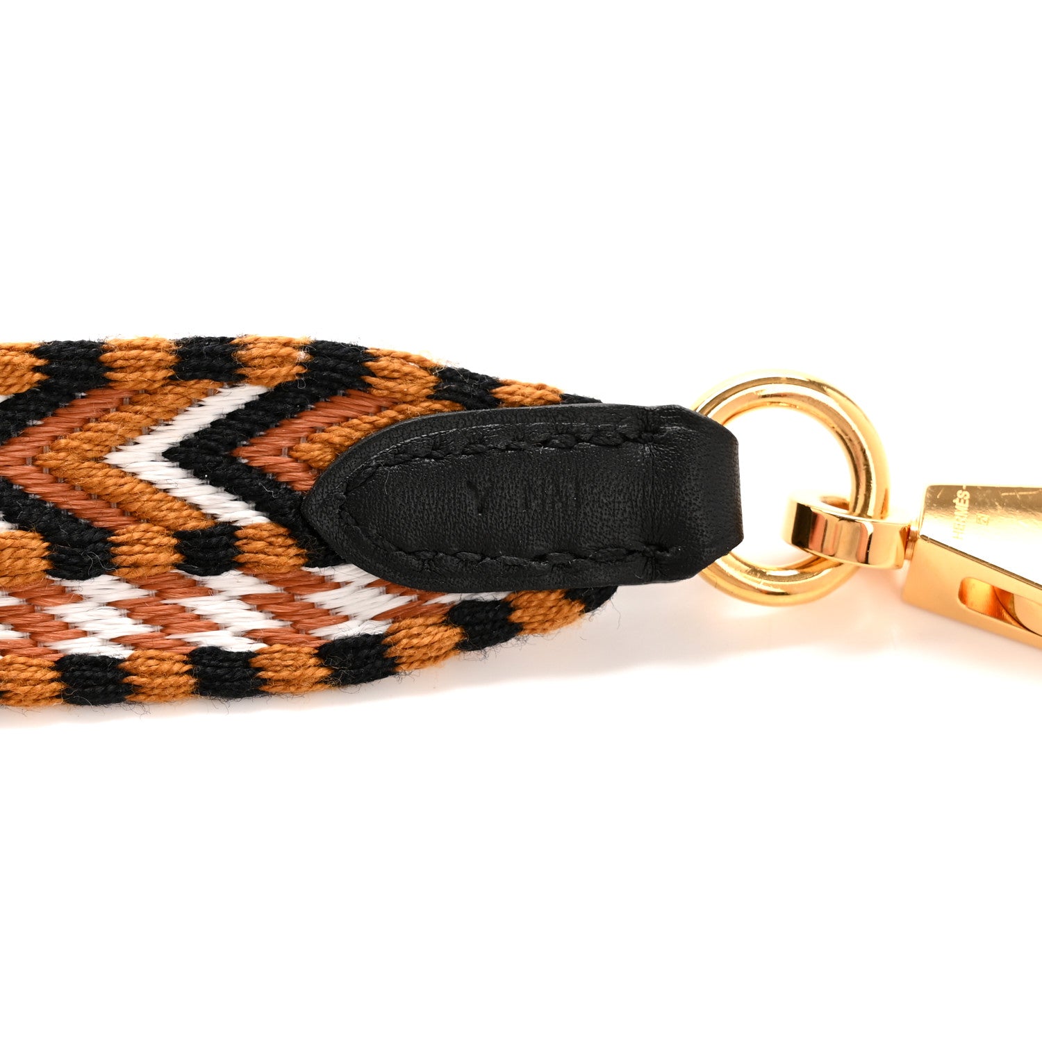 Hermes Toile Swift 25mm Sangle Allegro Shoulder Strap Sesame White Black 5 of 6