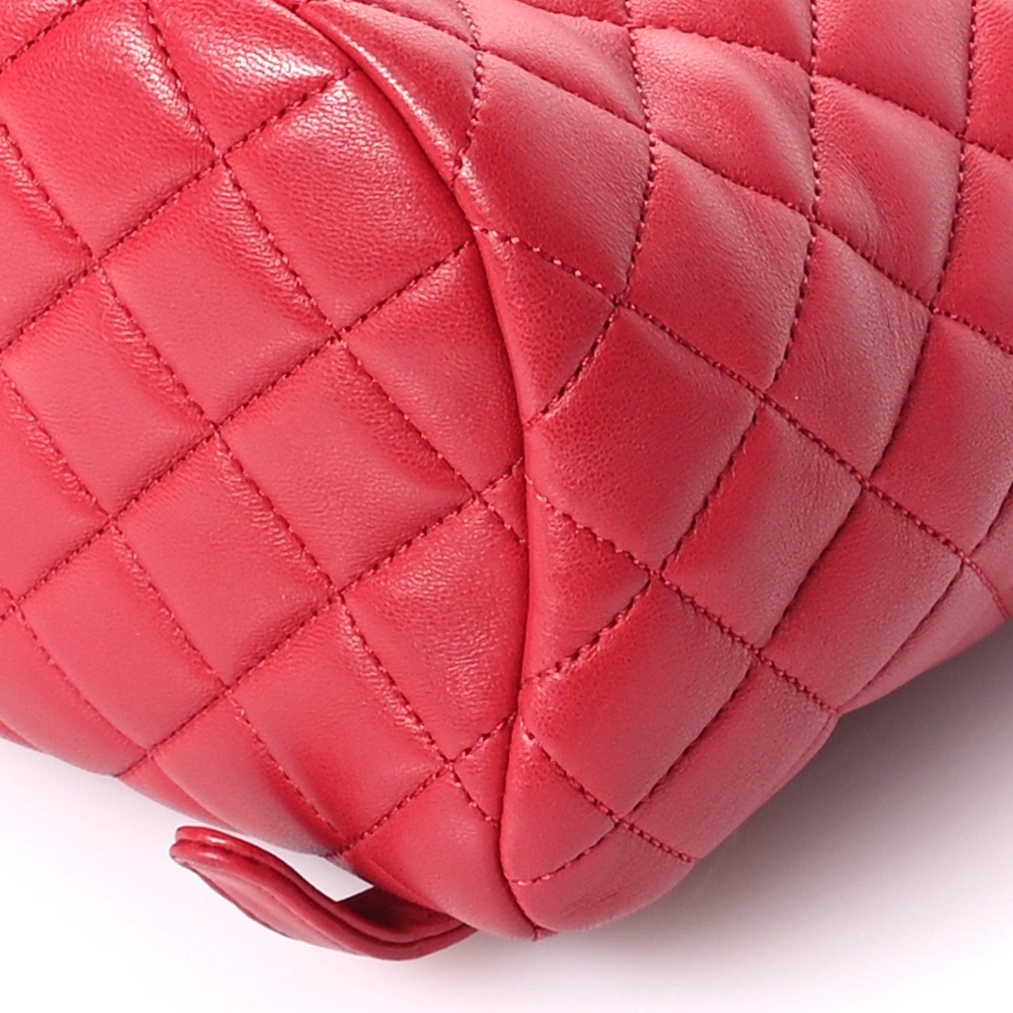 Lambskin Quilted Small Urban Spirit Backpack Red