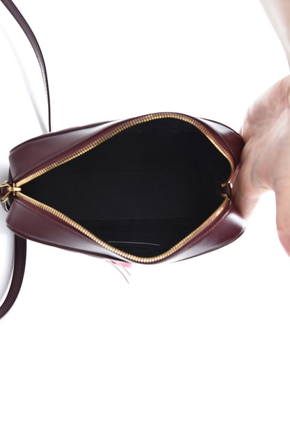 Saint Laurent Calfskin Matelasse Monogram Lou Camera Bag Dark Legion Red 5 of 7