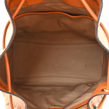 MCM Visetos Small Soft Berlin Drawstring Bucket Bag Cognac 5 of 14