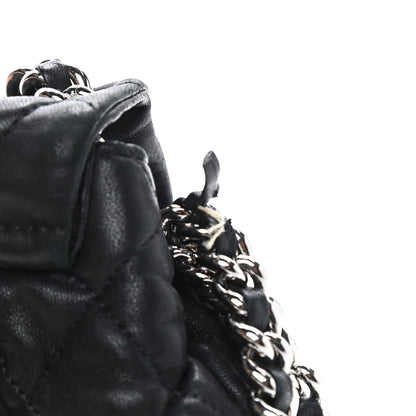 Chanel Washed Lambskin Quilted Medium Chain Around Messenger Black 19 of 20