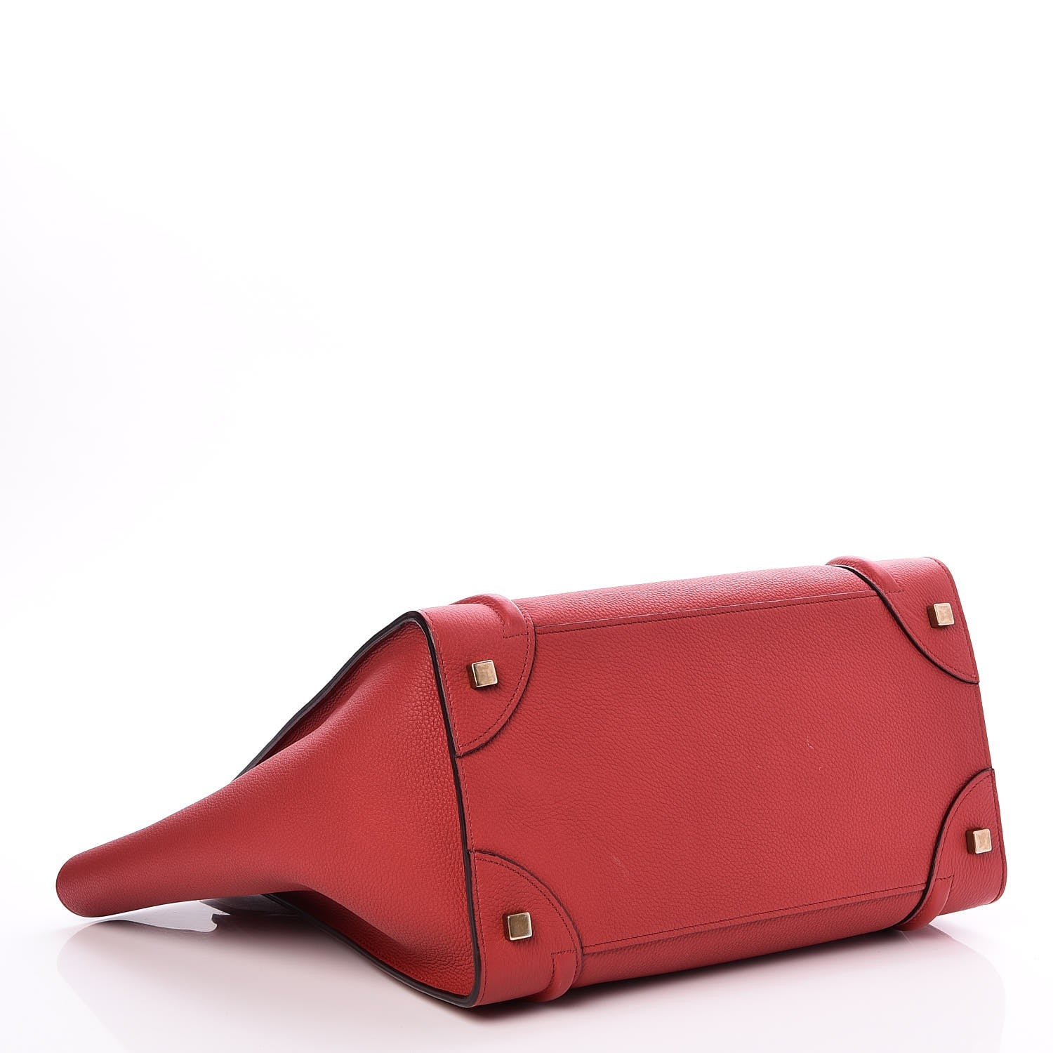 Celine Baby Drummed Calfskin Mini Luggage Red 11 of 14