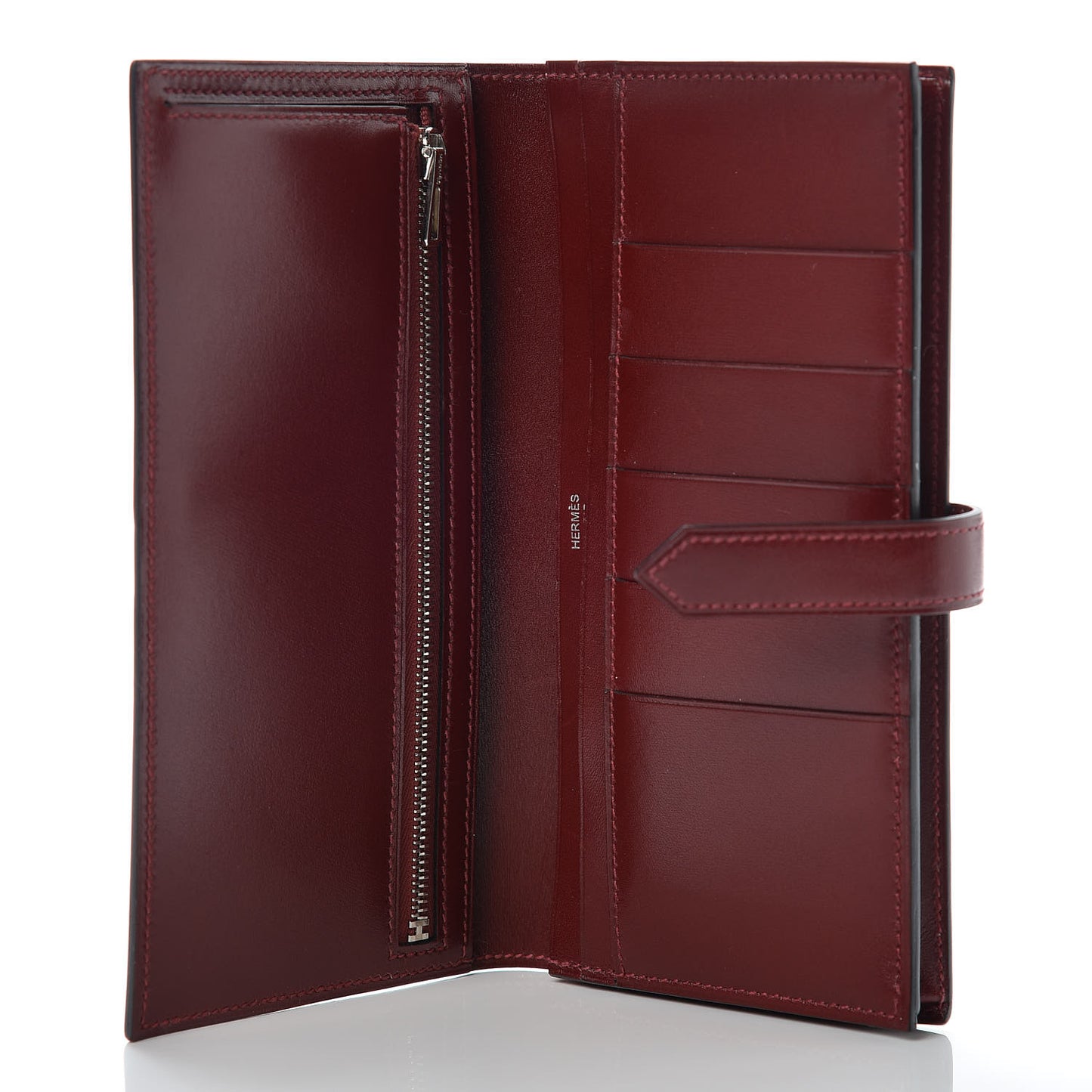 Box Bearn Gusset Wallet Rouge H