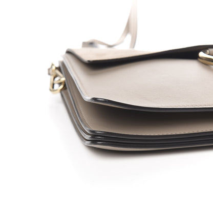 Chloe Calfskin Suede Medium Faye Shoulder Bag Motty Grey 7 of 9