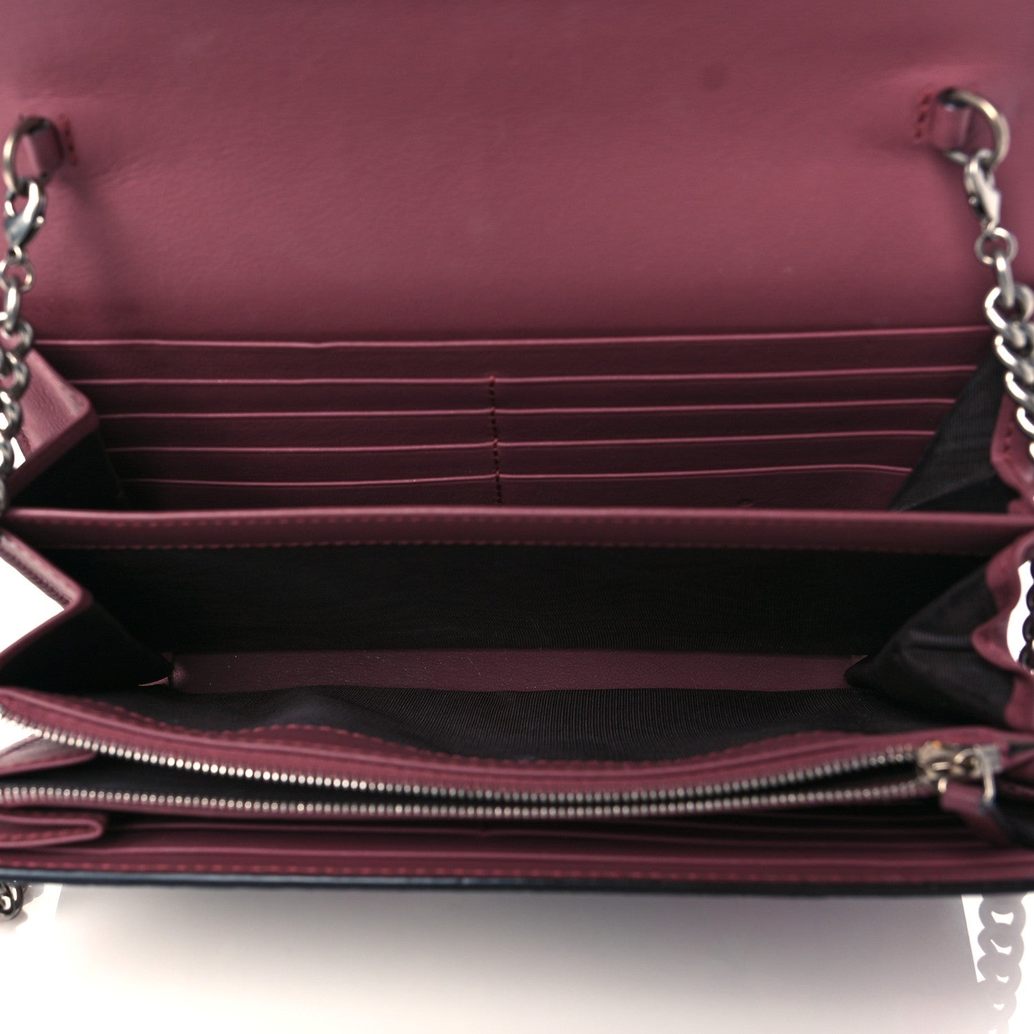 Gucci GG Supreme Monogram Blooms Mini Dionysus Chain Wallet Beige Multicolor Dry Rose 5 of 11