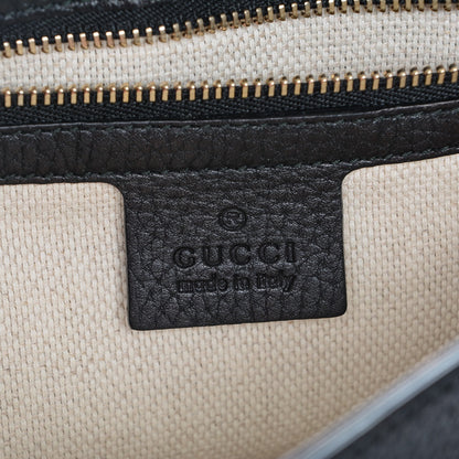 Gucci Pebbled Calfskin Medium Soho Flap Crossbody Black 6 of 7