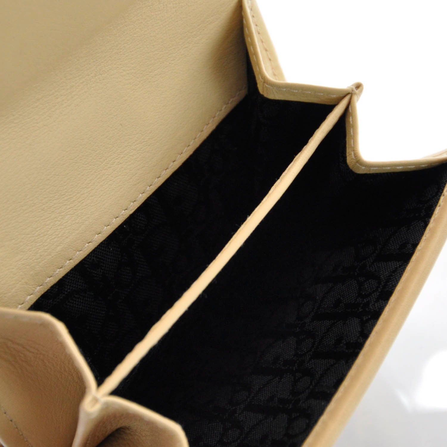 Christian Dior Coated Canvas Argyle Golf Compact Wallet 7 of 7