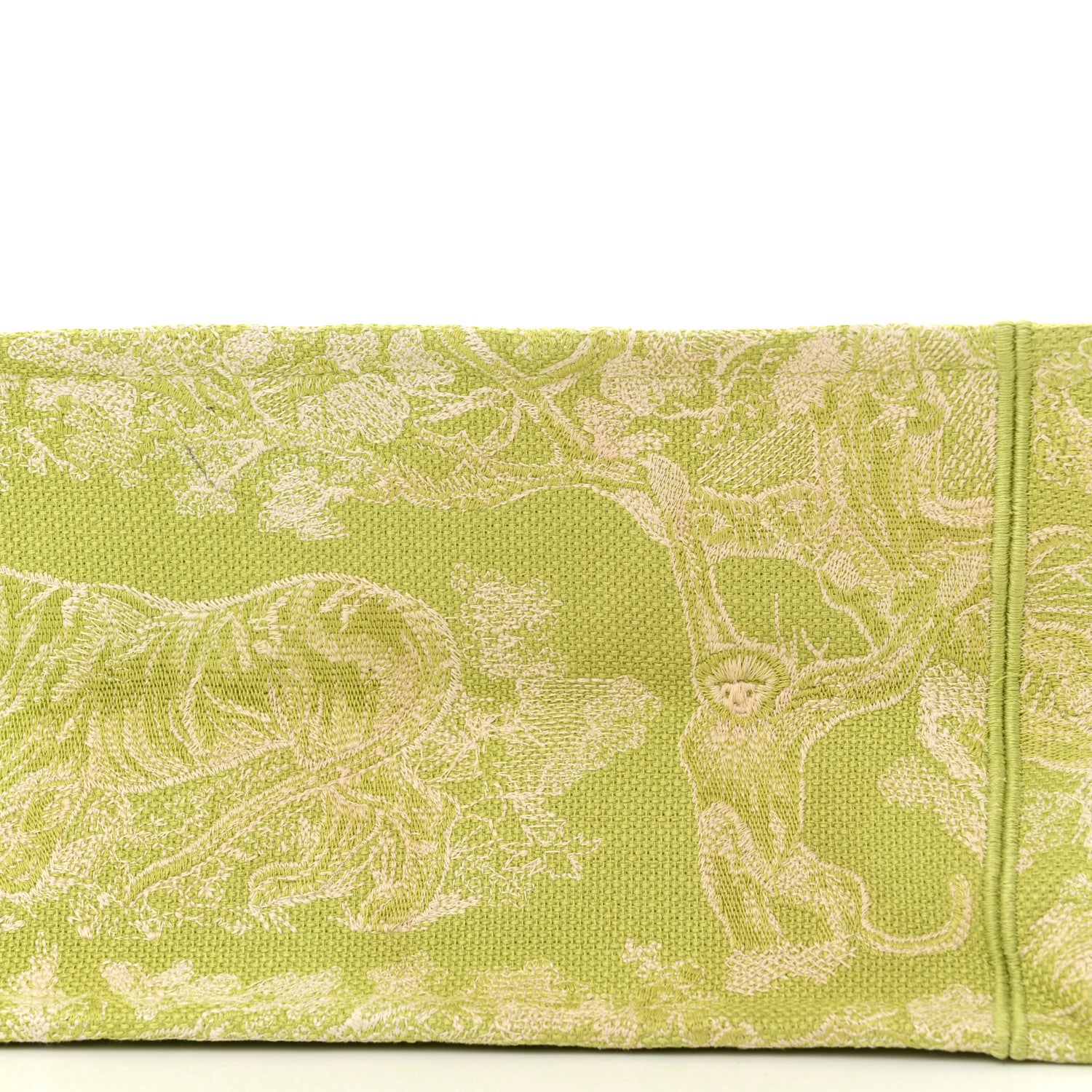 Christian Dior Canvas Embroidered Medium Dioriviera Toile De Jouy Book Tote D-Lite Green 16 of 16