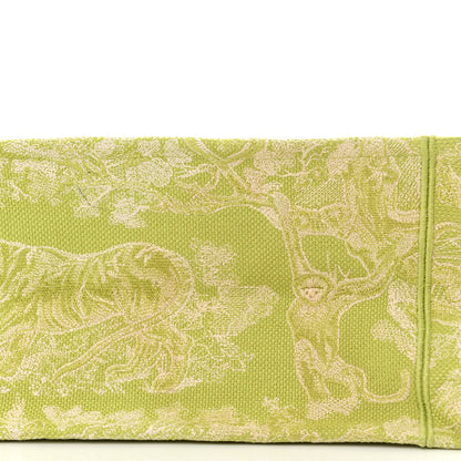 Christian Dior Canvas Embroidered Medium Dioriviera Toile De Jouy Book Tote D-Lite Green 16 of 16