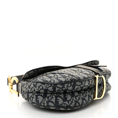 Christian Dior Monogram Saddle Bag Blue 4 of 15