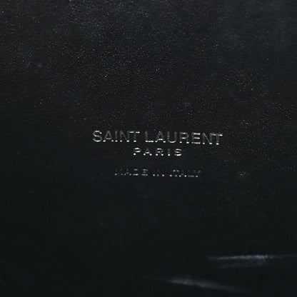 Saint Laurent Calfskin Crocodile Embossed Small Sac de Jour Black 7 of 11